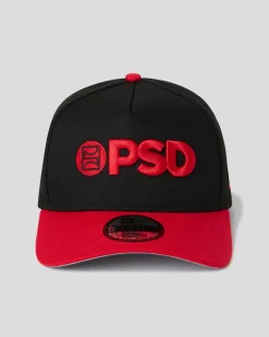 New Era x PSD Logo Hat Black/Red